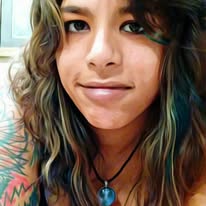 Ebanie — tattoo artist at 2 Dogs Tattoos