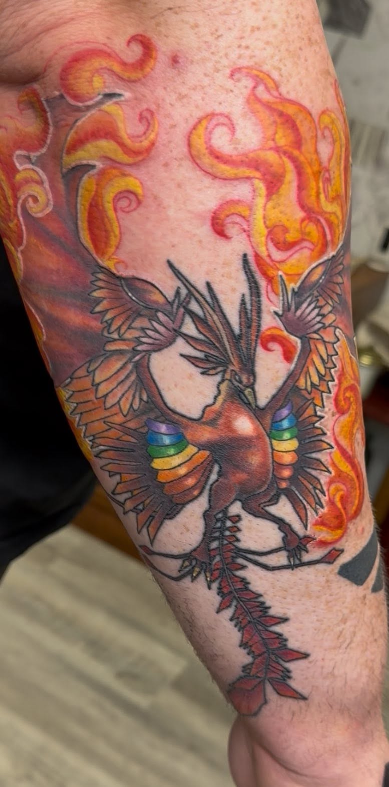 Colorful floral piece